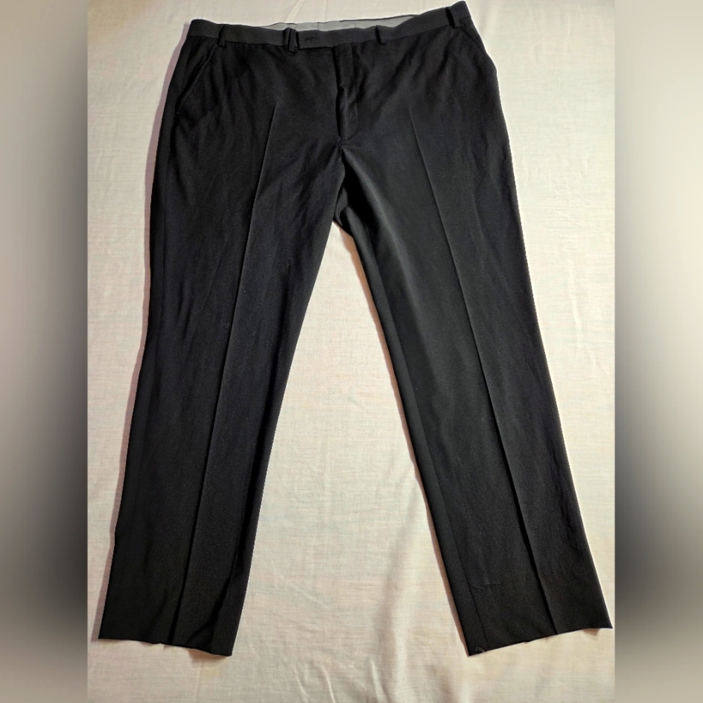 Calvin Klein Black tapered dress pants, mens 42 waist, 32 length